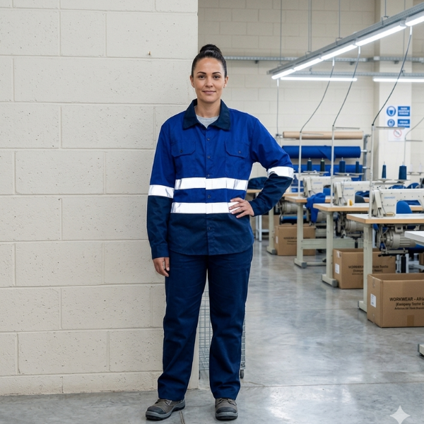 High-Visibility Reflective Safety Workwear Shirt