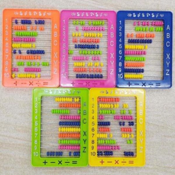 Kids Wooden & Plastic Number Abacus Learning Frame Toy