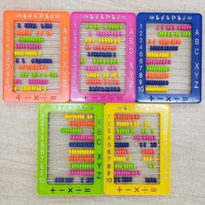 Kids Wooden & Plastic Number Abacus Learning Frame Toy