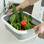 Plastic Folding Chopping Board with Washing Basket