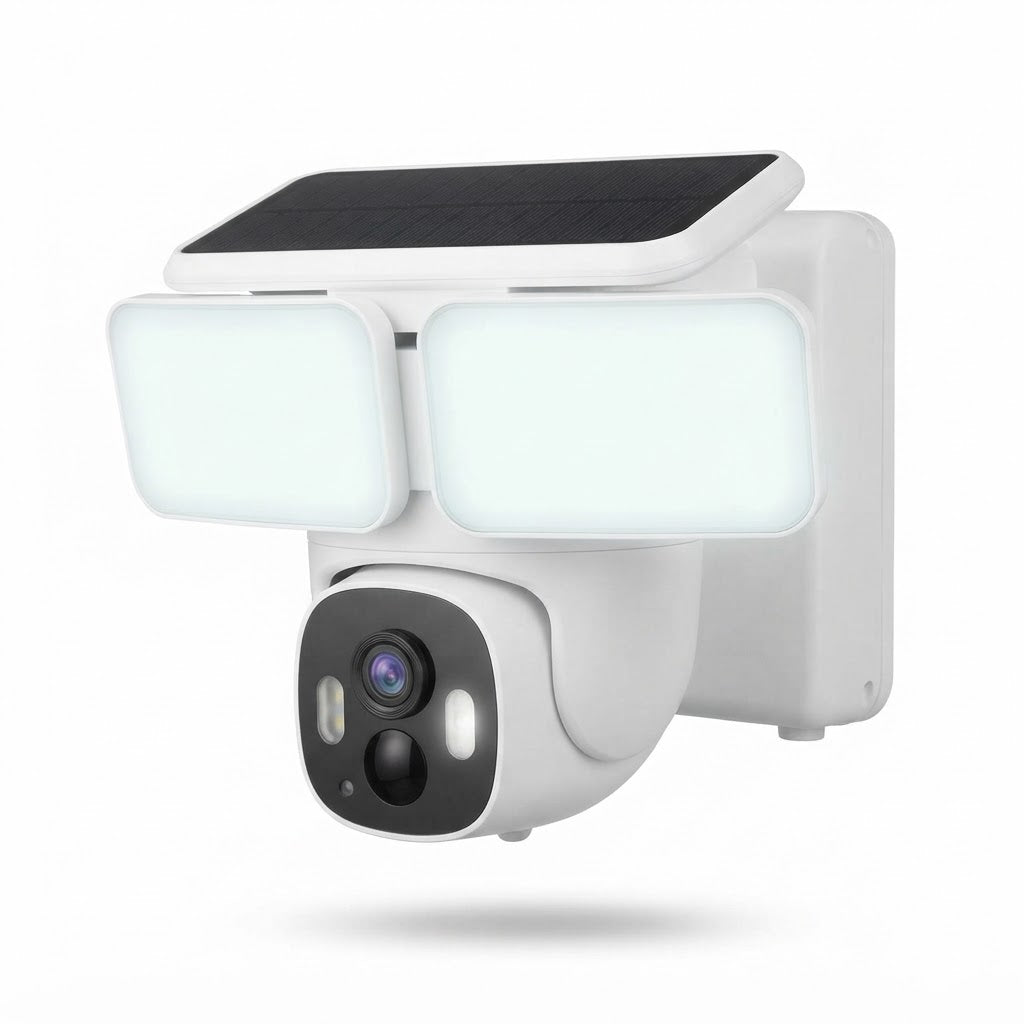 Solar Wall Light PTZ Security Camera
