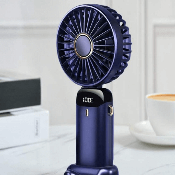 Portable Handheld Mini Fan with Digital Power Display