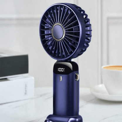 Portable Handheld Mini Fan with Digital Power Display