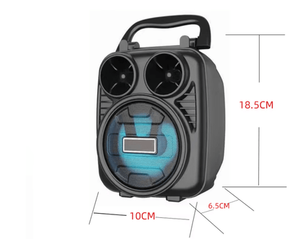 3-Inch Portable Wireless Bluetooth Speaker with RGB LED Lighting