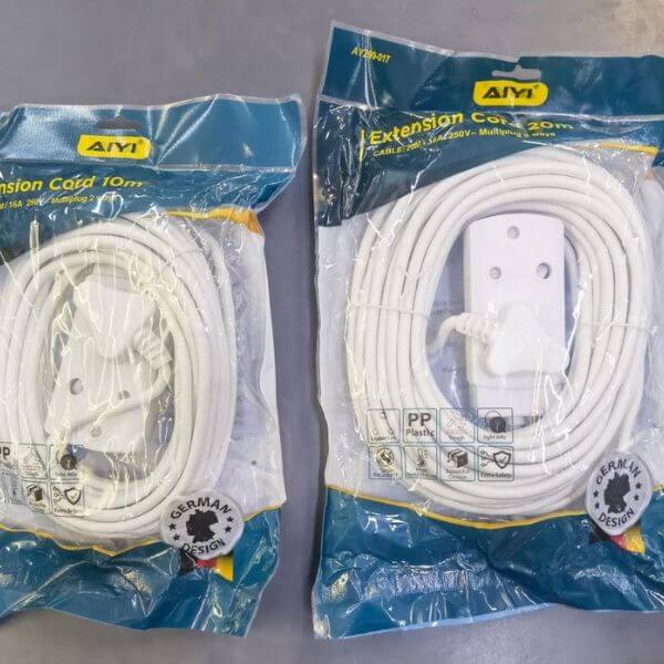 10M 2 Socket Electric Extension Cord