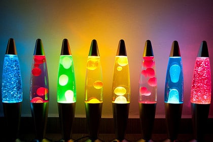 40cm Motion Lava Lamp with Metallic Base