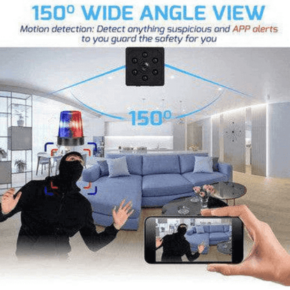 Compact Full HD Security Camera with Night Vision & Motion Alerts