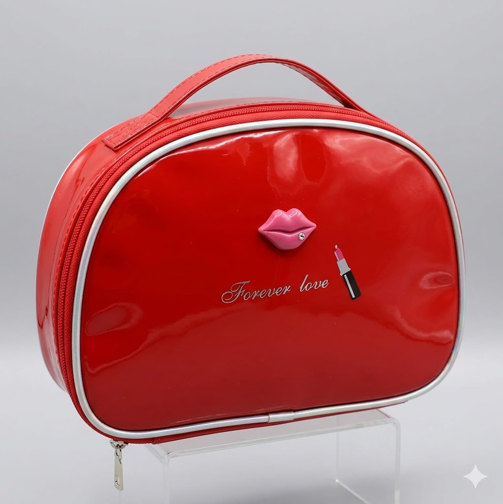 Portable Makeup Vanity Case with Carry Handle
