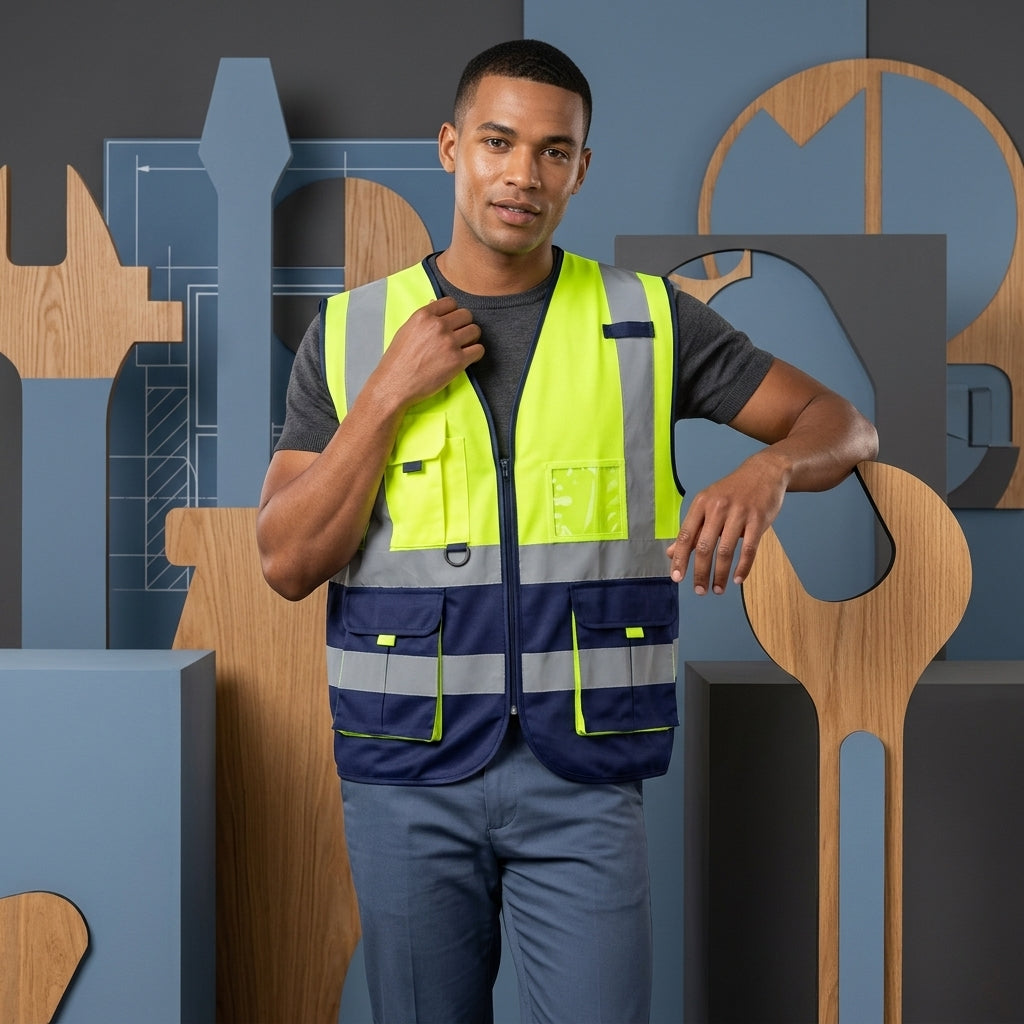 High-Visibility Reflective Signaling Safety Vest
