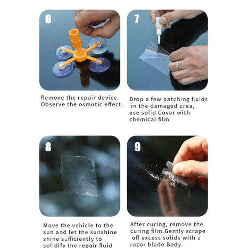 DIY Windshield Crack and Chip Repair Kit