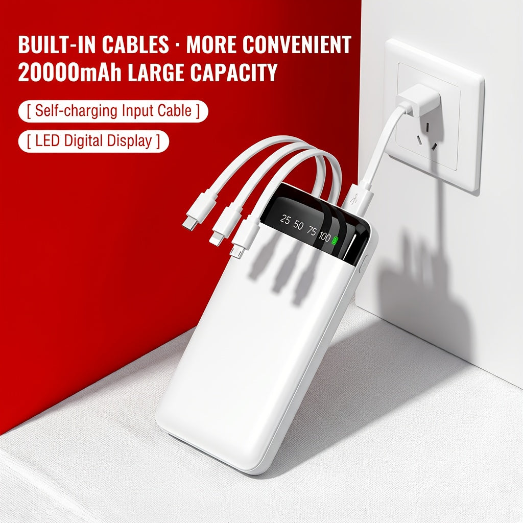 Portable Fast Charging Power Bank with Digital Display