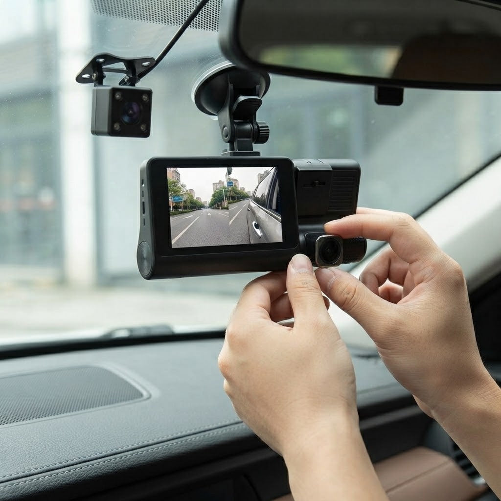 3-in-1 WDR Full HD 1080P Car DVR Dash Camera