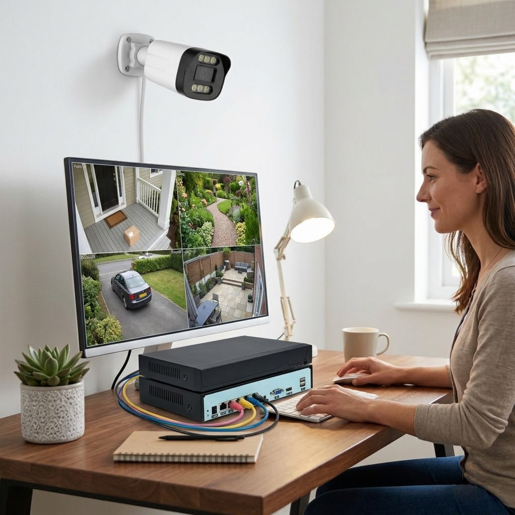 3MP 4-Channel NVR PoE Security Camera Kit