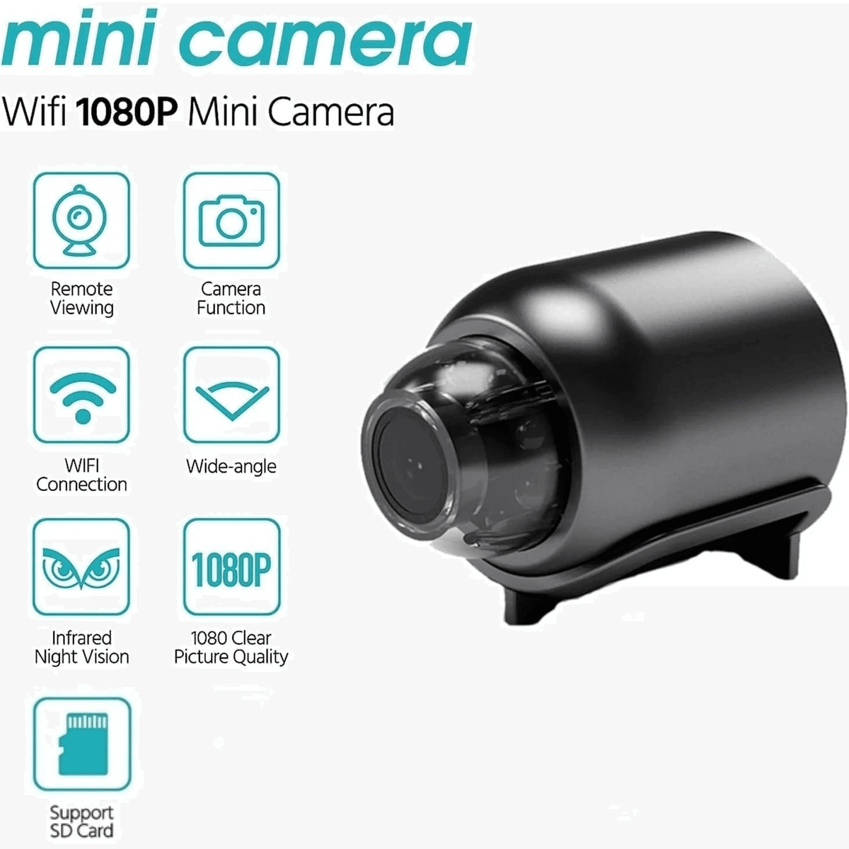 Mini 4K HD Wi-Fi Video Camera
