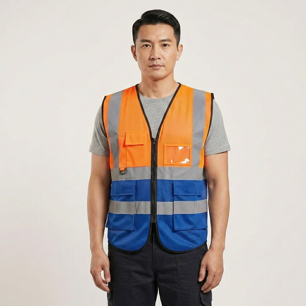 High-Visibility Reflective Signaling Safety Vest