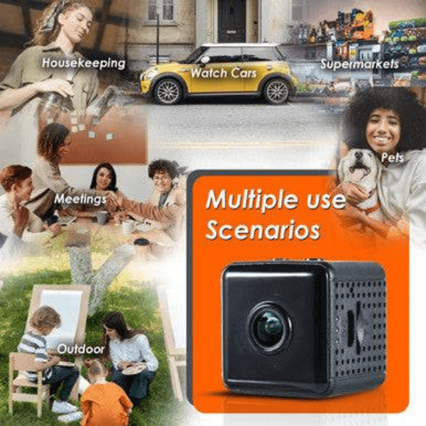 Compact Full HD Security Camera with Night Vision & Motion Alerts