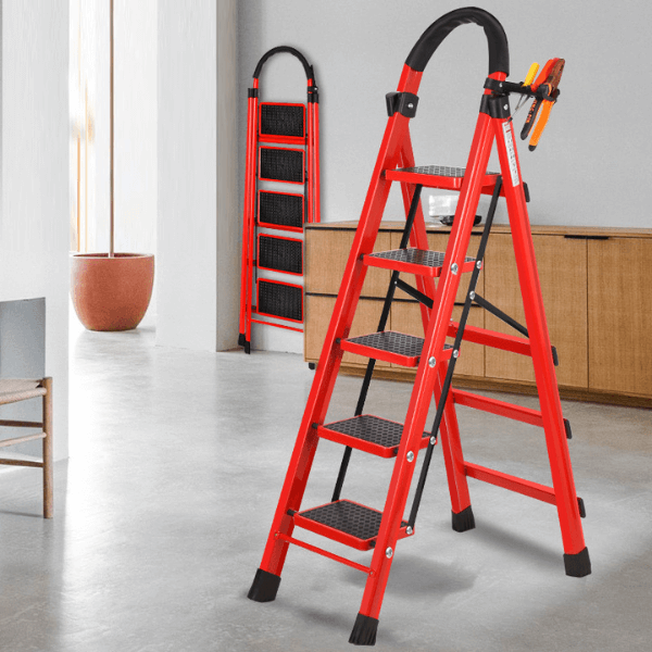 5 Step Foldable Steel Ladder