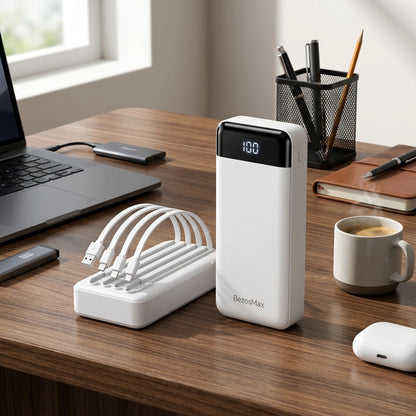 Portable Fast Charging Power Bank with Digital Display