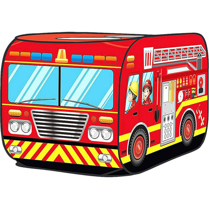 Kids Fire Truck Pop Up Play Tent