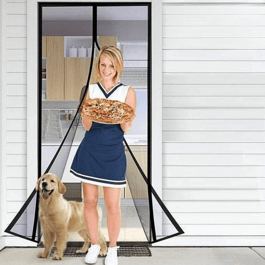 Magnetic Window and Door Screen Mesh with 18 Magnets