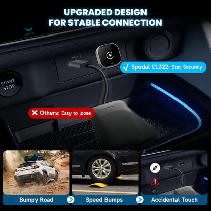 Wireless CarPlay and Android Auto USB Adapter
