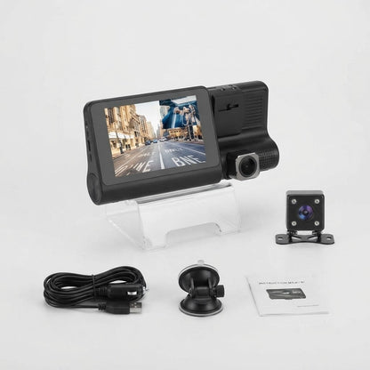 3-in-1 WDR Full HD 1080P Car DVR Dash Camera