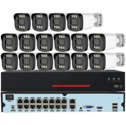 5MP 16-Channel Full Color Audio CCTV Camera Kit