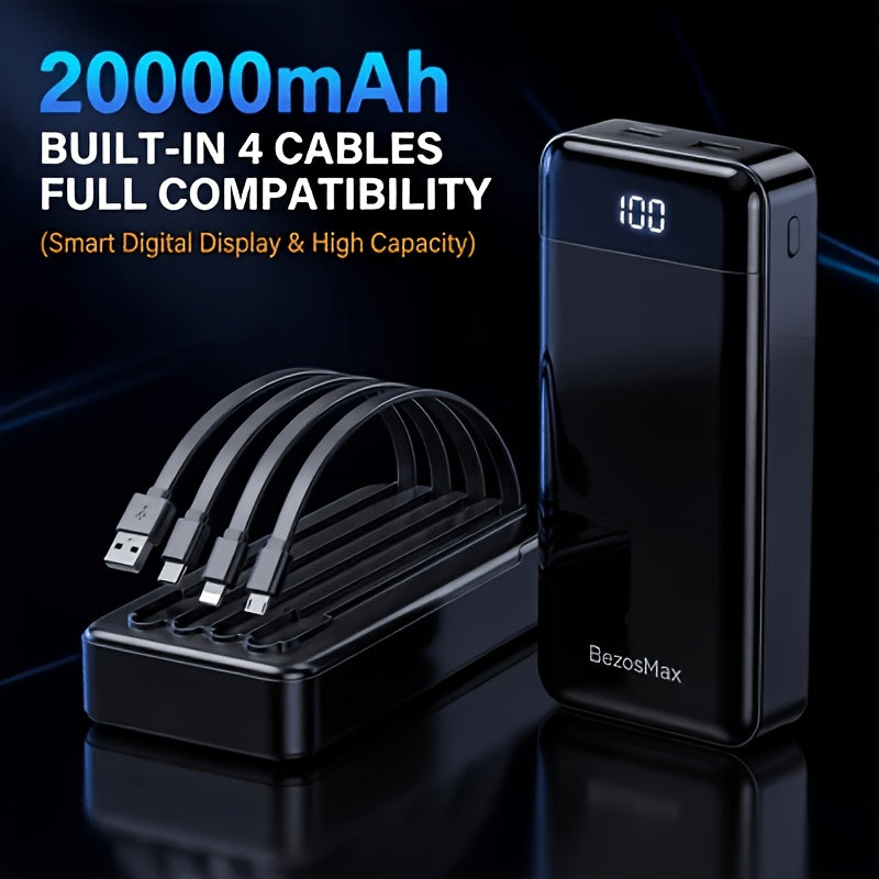Portable Fast Charging Power Bank with Digital Display
