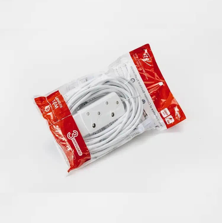 10m 2-Socket Power Extension Cord