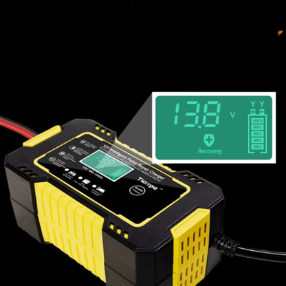 Smart LCD Display 12V 6A Car Battery Charger