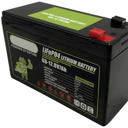 12V 7Ah LiFePO4 Lithium Battery with Built-in BMS