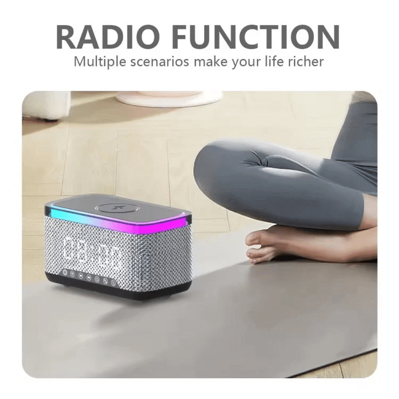 Smart Multifunction Alarm Clock with Bluetooth Speaker