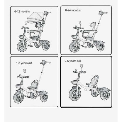 Convertible 3 in 1 Baby Stroller Trike