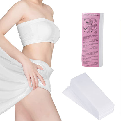 Non-Woven Hair Removal Wax Strips 100-Pack