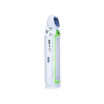 LED Rechargeable Emergency Light with Solar Panel and USB Charging