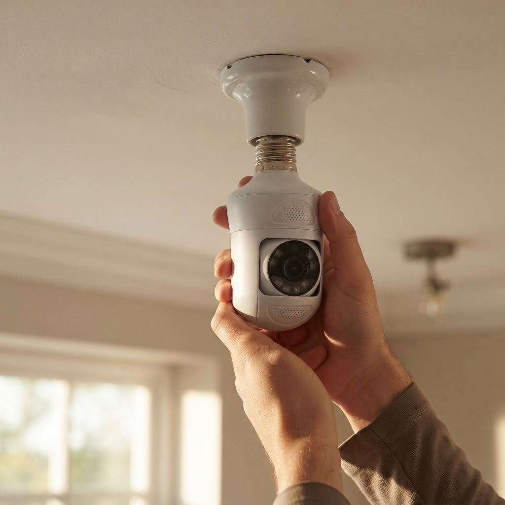 Wireless Light Bulb Security Camera