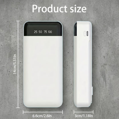 Portable Fast Charging Power Bank with Digital Display