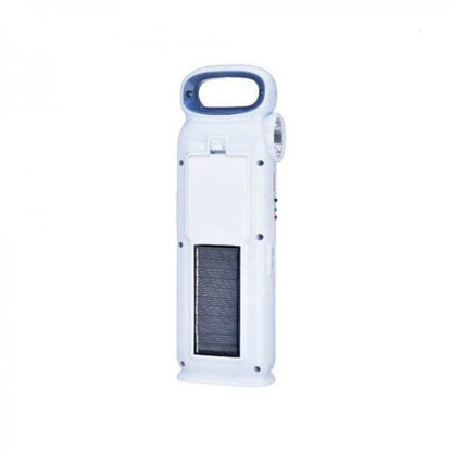 LED Rechargeable Emergency Light with Solar Panel and USB Charging