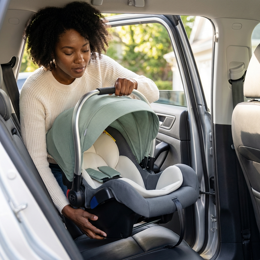 Ergonomic Baby Basket Car Safety Seat