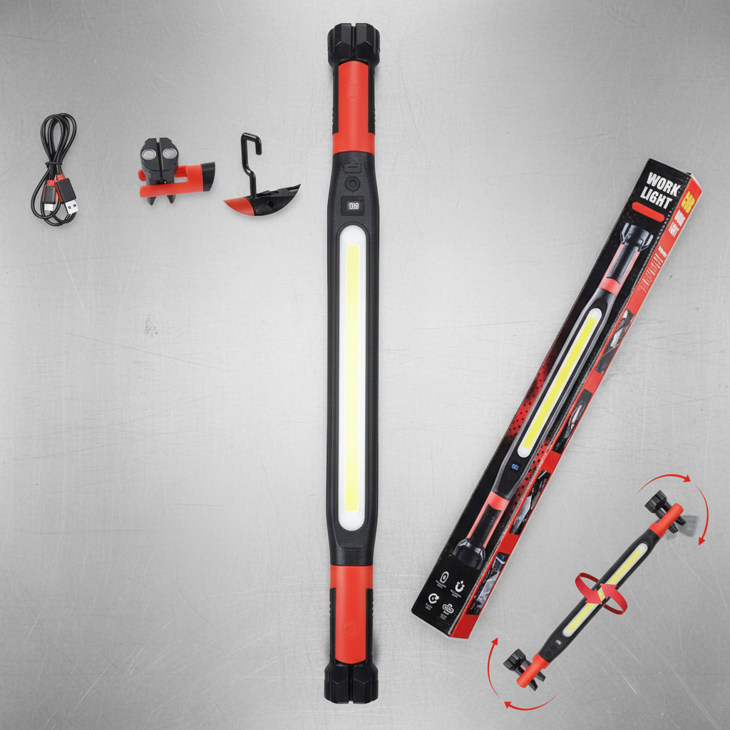 Rechargeable Magnetic LED Work Light Bar