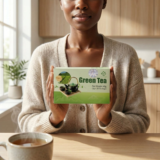 Pure Antioxidant Green Tea Bags for Wellness and Metabolism