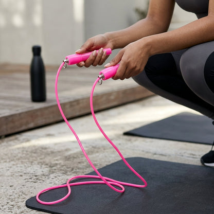 Adjustable Fitness Skipping Rope with Non-Slip Handles