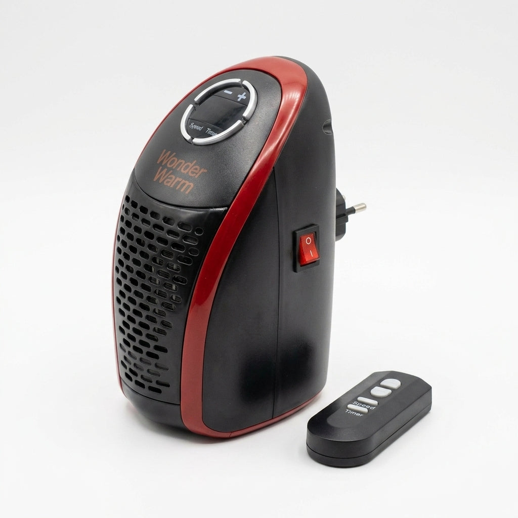 400W Wall-Mounted Portable Ceramic Fan Heater with Remote
