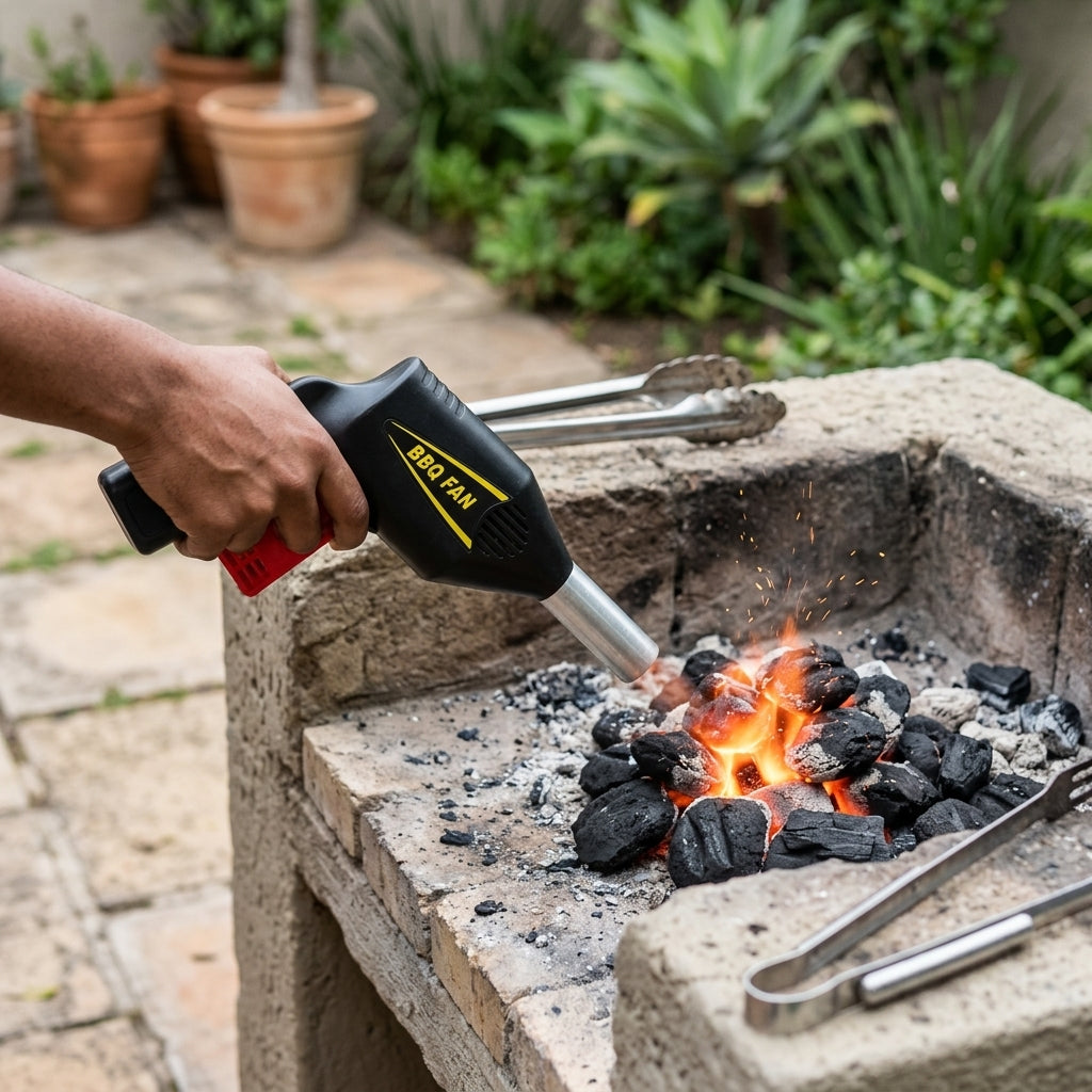 Manual BBQ Hand Air Blower for Charcoal Grill