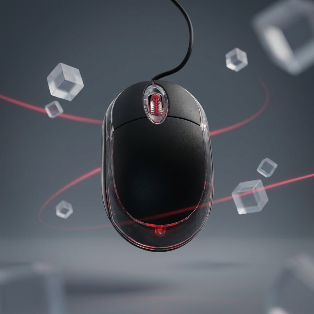 3D Optical LED Ergonomic Wired USB Mouse
