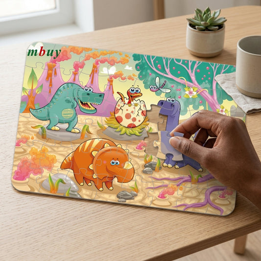 Kids 48-Piece Dinosaur Jigsaw Puzzle Learning Toy