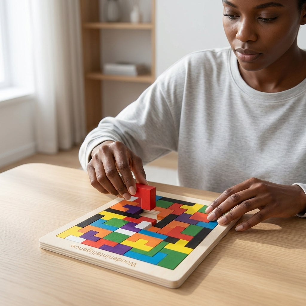 Wooden Square Puzzle Board