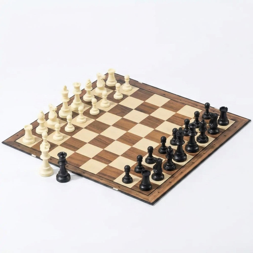 Large Folding Chess Board Game Set
