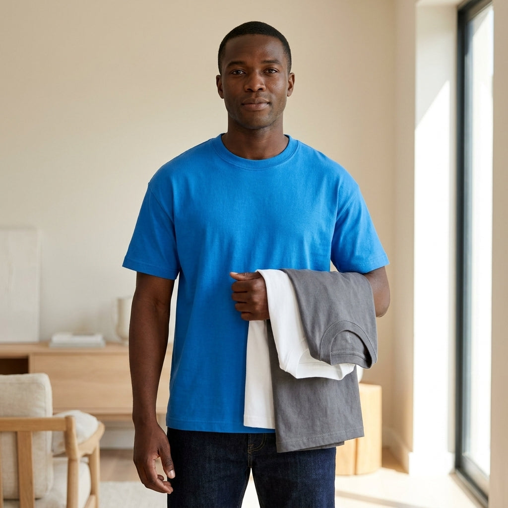 Men's Classic Plain Cotton Everyday T-Shirt