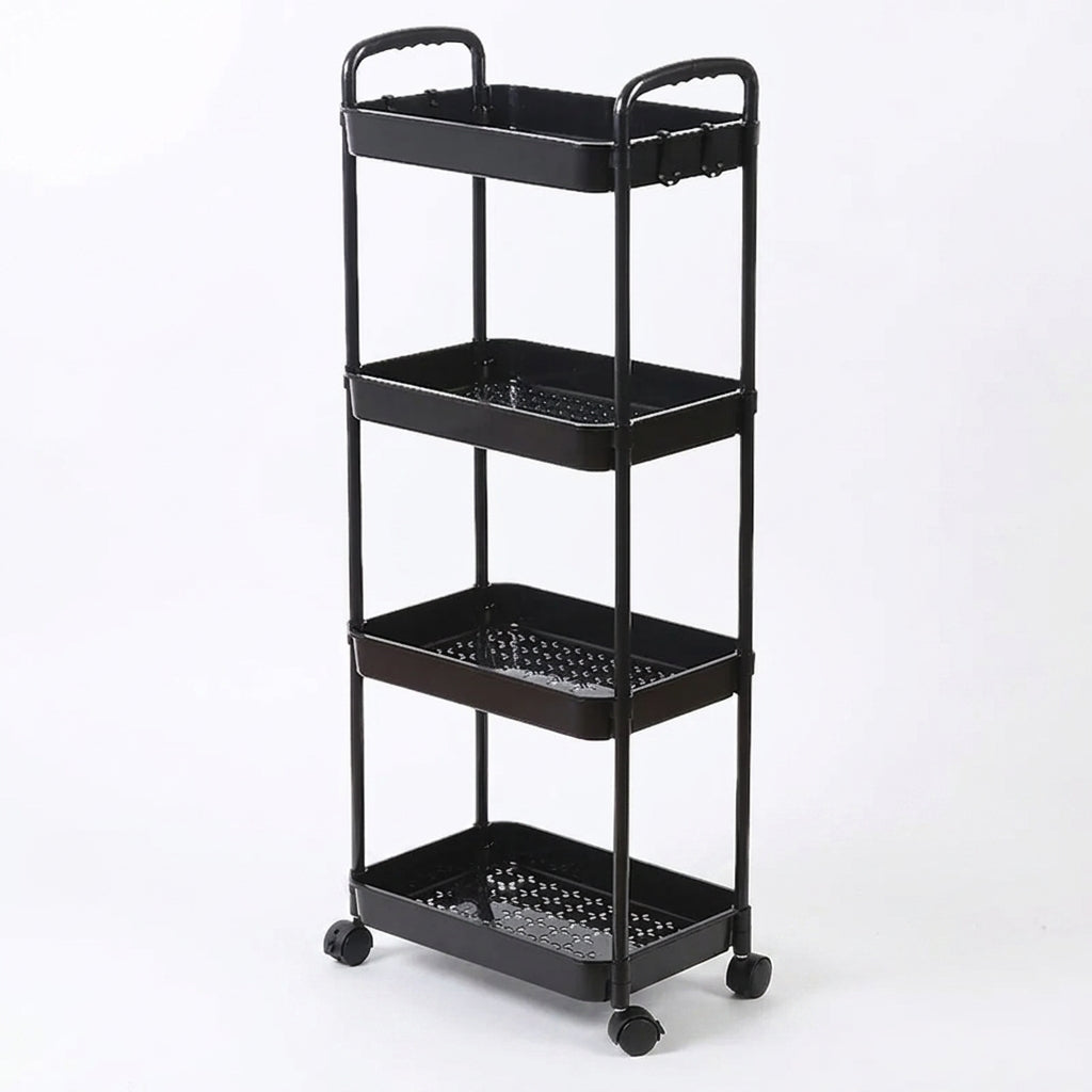 Household Multi-Tier Rolling Storage Cart Floor Trolley